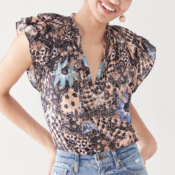 Ulla Johnson printed top size 0! - Picture 2 of 4